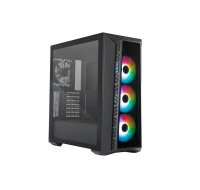 Cooler Master case MasterBox 520, ATX, bez zdroje, průhledná bočnice, černá