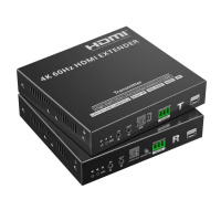 PremiumCord HDMI Nekompresovaný extender na 80m přes 10G LAN, 4K@60Hz, over IP