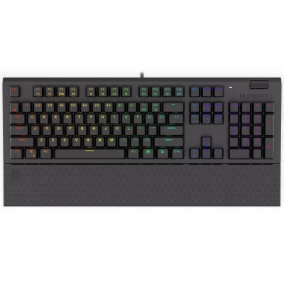 Endorfy herní klávesnice Omnis Kaihl RD RGB / USB / red switch / drátová /mechanická/US layout/ černá RGB