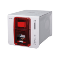 Evolis Zenius Expert, single sided, 12 dots/mm (300 dpi), USB, Ethernet, contactless, red