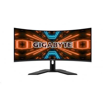 GIGABYTE LCD - 34" Gaming monitor G34WQC A, Prohnutý VA1500R, 3440x1440 WQHD, 144Hz, 4000:1, 350cd/m2, 1ms, 2xHDMI, 1xDP