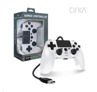 Cirka NuForce Wired Game Controller for PS4/PC/Mac (White)