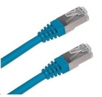 XtendLan patch kabel Cat6A, SFTP, LS0H - 0,25m, modrý (prodej po 10 ks)