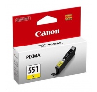 Canon CARTRIDGE CLI-551Y žlutá pro Pixma iP, Pixma iX, Pixma MG a Pixma MX 6850, 725x, 925, 8750 (300 str.)