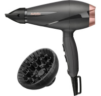 BaByliss 6709DE fén, 2100 W, 2 rychlosti, 3 teploty, studený vzduch, ionizátor, difuzér, černý