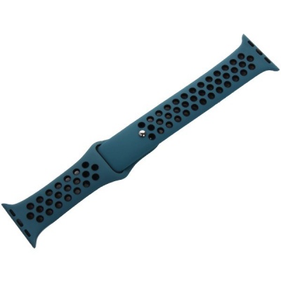 COTEetCI sportovní děrovaný řemínek pro Apple Watch 38 / 40mm černá/modrá