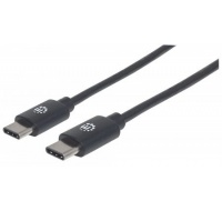 MANHATTAN kabel Hi-Speed USB-C, Type-C Male to Type-C Male, 0,5m, černý