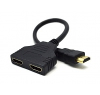 GEMBIRD Dat přepínač  HDMI splitter, pasivní, kabel, 2 cesty