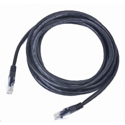 GEMBIRD kabel patchcord Cat5e UTP 0,5m, černý