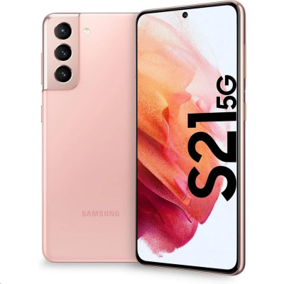Samsung Galaxy S21 (G991), 128 GB, 5G, DS, růžová