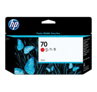 HP 70 Red DJ Ink Cart, 130 ml, C9456A