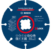 Bosch víceúčelové řezné kotouče EXPERT Carbide Multi Wheel X-LOCK 115 mm, 22,23 mm