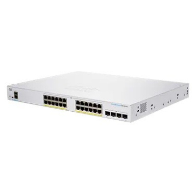 BAZAR - Cisco switch CBS250-24FP-4X-UK, 24xGbE RJ45, 4x10GbE SFP+, PoE+, 370W - REFRESH - Poškozený obal (Komplet)