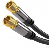 PREMIUMCORD kabel, satelitní anténní F male - F male (135 dB) 4x stíněný 3m