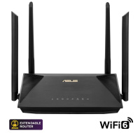 ASUS RT-AX52 (AX1800) Router, Dual Band WiFi 6, Extendable Router