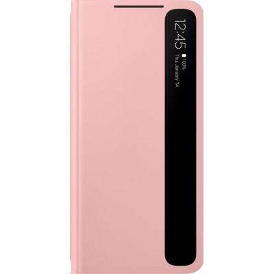 Samsung pouzdro Clear View EF-ZG991CPE pro Galaxy S21, růžová