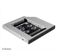 AKASA HDD box  N.Stor S12, 2.5" SATA HDD/SSD do pozice pro optickou mechaniku SATA (výška HDD do 13mm)