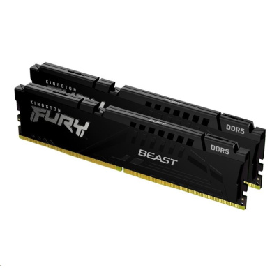 KINGSTON DIMM DDR5 16GB (Kit of 2) 6000MT/s CL36 FURY Beast Černá EXPO