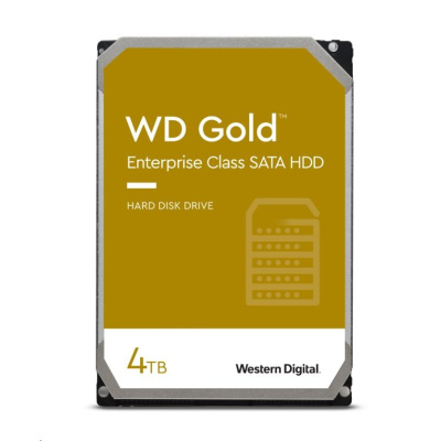 WD GOLD WD4004FRYZ 4TB SATA/ 6Gb/s 256MB cache 7200 ot., CMR, Enterprise