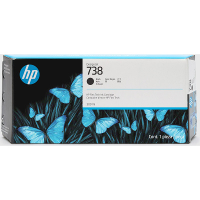 HP 738 300-ml Cyan DesignJet Ink Cartridge