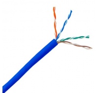 UTP kabel PlanetElite, Cat5E, licna(lanko), PVC, modrá, 305m