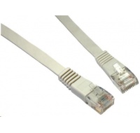 Solarix Patch kabel plochý CAT5E UTP LSOH 5m šedý non-snag-proof C5E-111GY-5MB