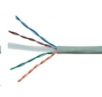 UTP kabel PlanetElite, Cat6, drát, PVC, Dca, šedý, 305m