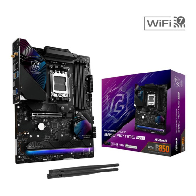 ASRock MB Sc AM5 B850 Riptide WiFi, AMD B850, 4xDDR5, 1xHDMI, WiFi, ATX