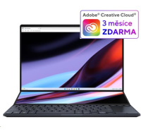 ASUS NTB Zenbook Pro 14 Duo (UX8402VV-OLED037X), i9-13900HU, 14.5" 2880 x 1800, 32GB, 2TB SSD, RTX 4060, W11 Pro, Black