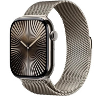 Apple Watch Series 10 GPS + Cellular 46mm Natural Titanium Case with Natural Milanese Loop - S/M