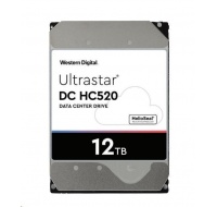 Western Digital Ultrastar® HDD 12TB (HUH721212ALE600) DC HC520 3.5in 26.1MM 256MB 7200RPM SATA 512E ISE (GOLD)