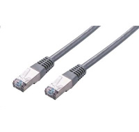 C-TECH kabel patchcord Cat5e, FTP, šedý, 2m