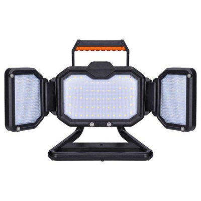 Solight LED reflektor 30W, přenosný, nabíjecí, 3000lm, oranžovo-černý