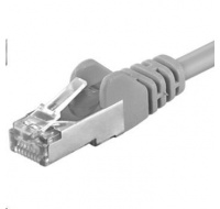 PREMIUMCORD Patch kabel CAT6a S-FTP, RJ45-RJ45, AWG 26/7 3m šedá