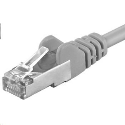 PREMIUMCORD Patch kabel CAT6a S-FTP, RJ45-RJ45, AWG 26/7 3m šedá