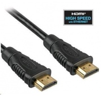 PREMIUMCORD Kabel HDMI 3m High Speed + Ethernet (v1.4), zlacené konektory