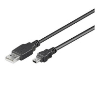 PremiumCord kabel USB 2.0, A-B mini, 5pinů, 0,5m