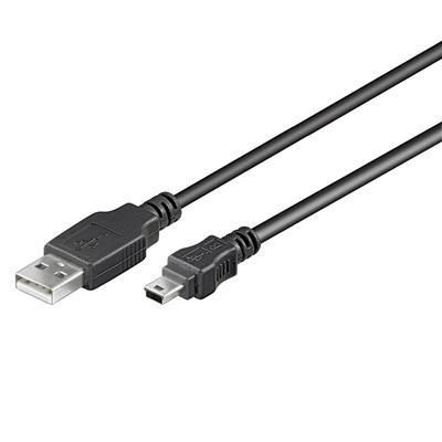 PremiumCord kabel USB 2.0, A-B mini, 5pinů, 0,5m