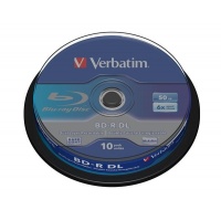 VERBATIM BD-R(10-pack)/DualLayer/spindle/6X/50GB