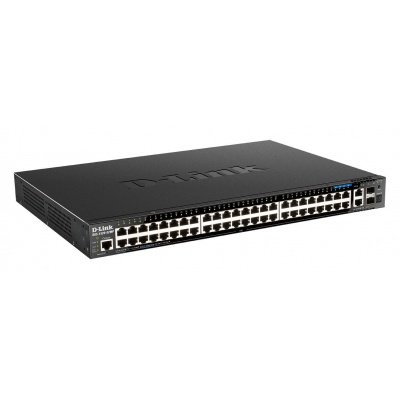D-Link DGS-1520-52MP 52-port Smart Managed Switch, 44x gigabit, 4x 2.5GE PoE, 2x 10GE RJ45, 2x SFP+, 370W PoE budget
