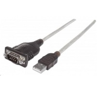 MANHATTAN Převodník z USB na sériový port (FTDI FT232RL Chip, 45cm)