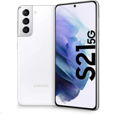 Samsung Galaxy S21 (G991), 128 GB, 5G, DS, bílá