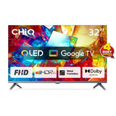 CHiQ  FHD QLED TV 32" L32QM8T Google TV záruka 2+2 roky