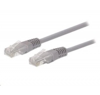 C-TECH kabel patchcord Cat5e, UTP, šedý, 10m