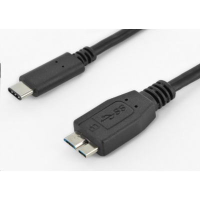 PremiumCord Kabel USB 3.1 konektor C/male - USB 3.0 konektor Micro-B/male, 1m