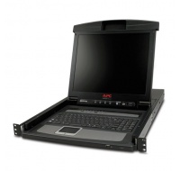 APC 17" Rack LCD Console with Integrated 8 Port Analog KVM Switch