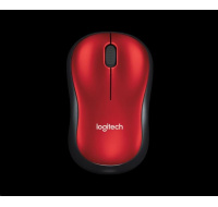 Logitech Wireless Mouse M185, red