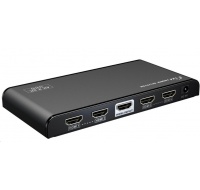 PremiumCord HDMI 2.0 splitter 1-4 porty, 4K x 2K/60Hz, FULL HD, 3D, černý