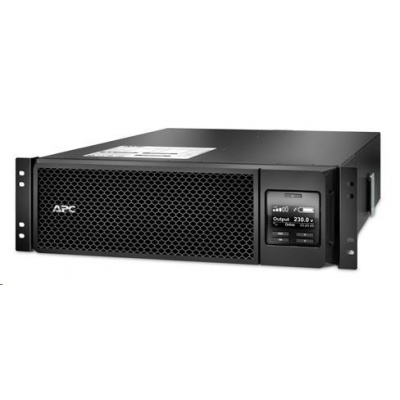 APC Smart-UPS SRT 5000VA RM 208/230V HW, On-line, 3U, Rack Mount (4500W) - výstup Svorkovnicí