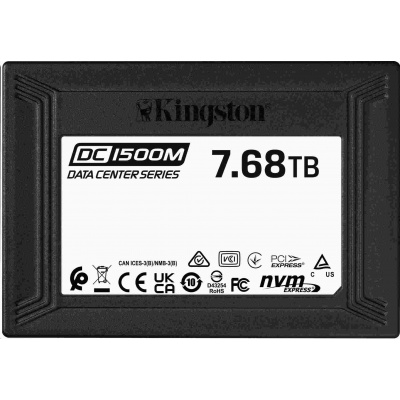 Kingston SSD 8TB (7680GB) SSD Data Centre DC1500M (Mixed Use) Enterprise U.2 Enterprise NVMe SSD